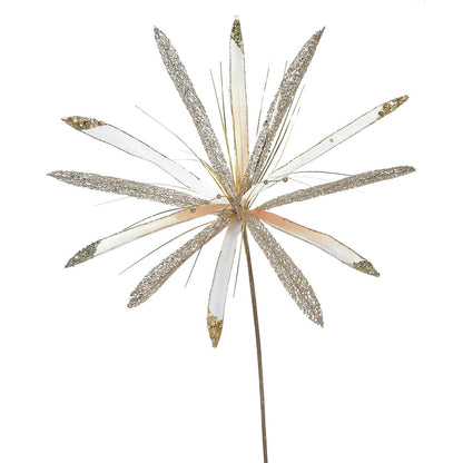 Vickerman 24" Rose Gold Velvet Papyrus Artificial Christmas Pick 3 per Bag