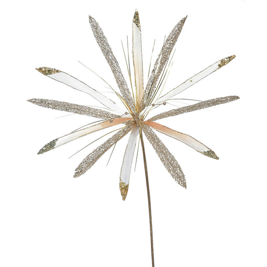 Vickerman 24" Rose Gold Velvet Papyrus Artificial Christmas Pick 3 per Bag