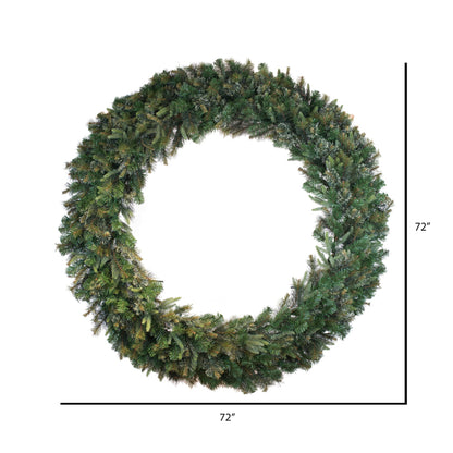 Vickerman 72" Cashmere Artificial Christmas Wreath Unlit