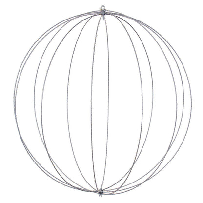 Vickerman 600 lights x 30" Warm White LED Ball Steel Wire Silhouette Light.