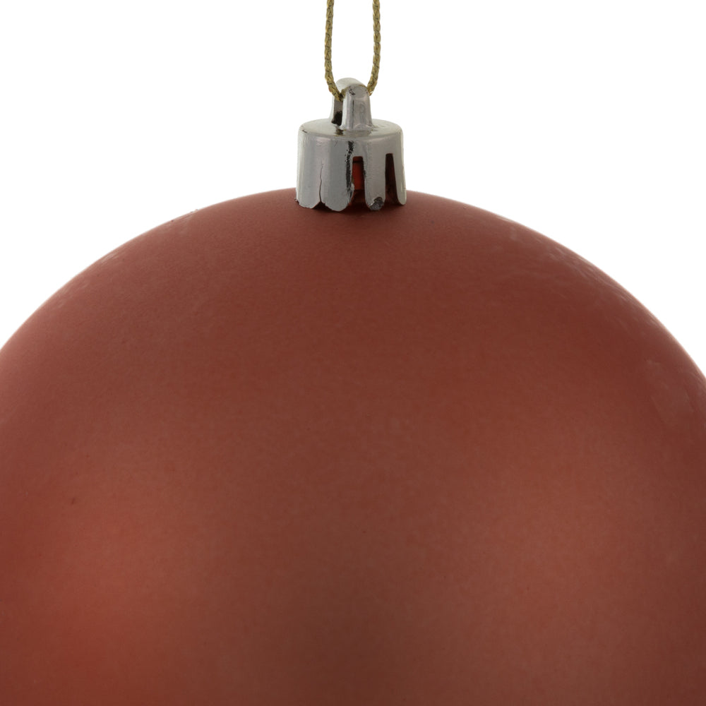 Vickerman 4" Coral 4-Finish Ball Ornament Assortment 12 per Box