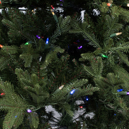 Vickerman 7.5' x 62" Kamas Fraser Fir Artificial Christmas Tree Multi-colored Dura-Lit LED lights