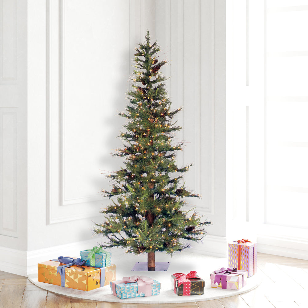 Vickerman 5' x 35" Ashland Fir Artificial Christmas Tree Warm White Dura-lit LED Lights