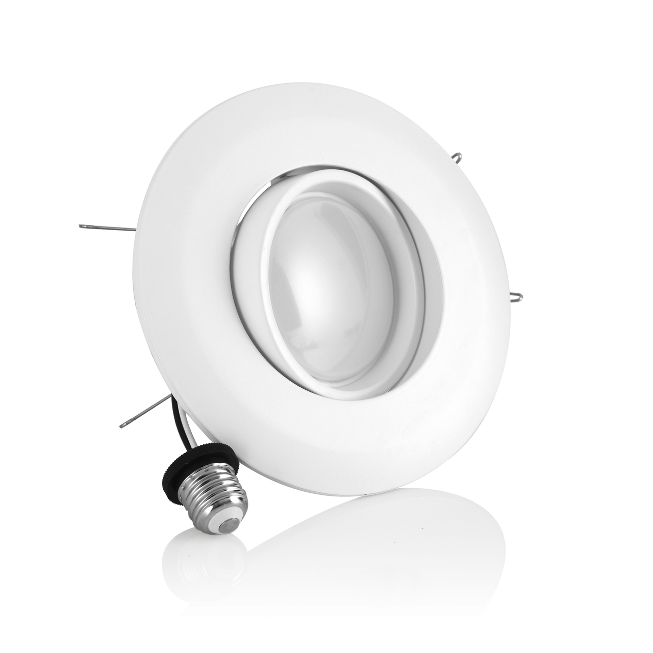 ASD Lighting LED Downlight Retrofit Kit Gimbal 6" 15W Dimmable 5000K White cETLus