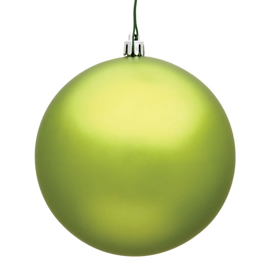 Vickerman 12" Lime Matte Ball Ornament