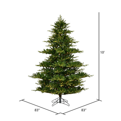 Vickerman 10' x 83" Sherwood Fir Artificial Christmas Tree Warm White  Lights