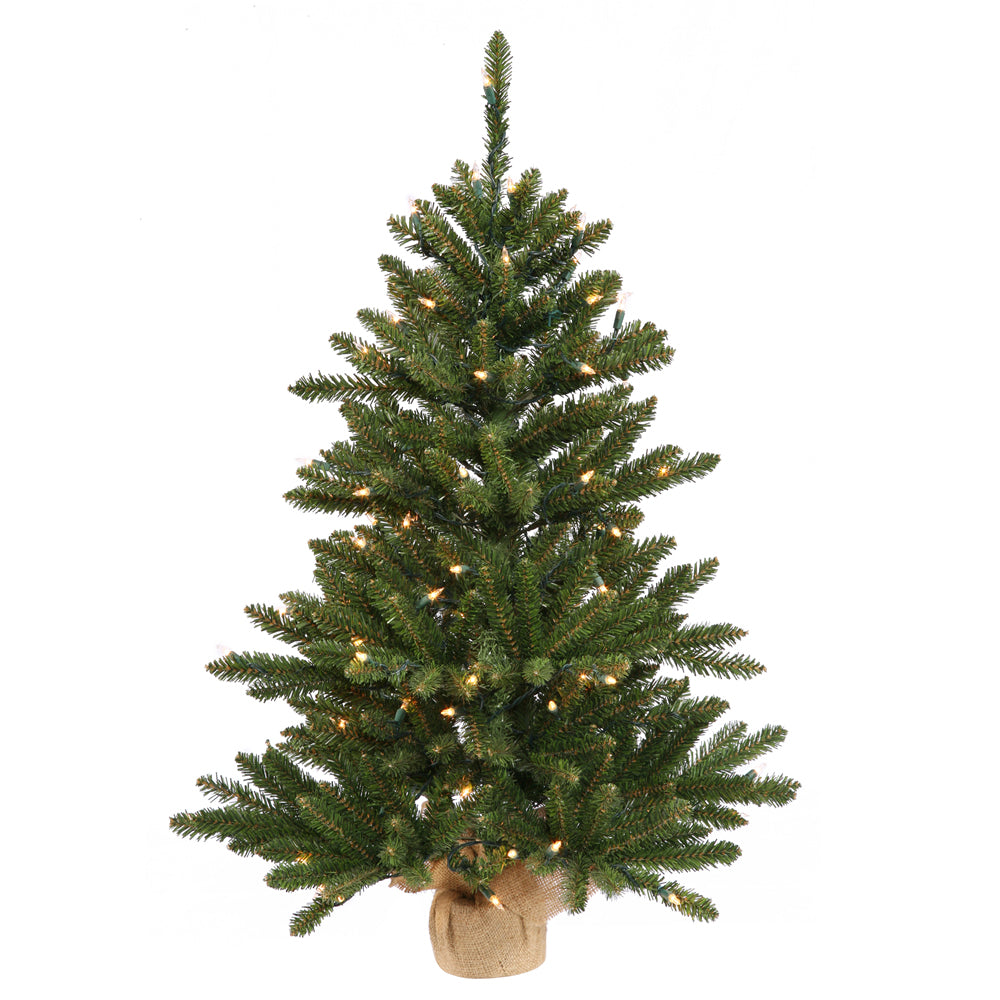 Vickerman 36" Anoka Pine Artificial Christmas Tree Multi-Colored Dura-Lit LED Lights