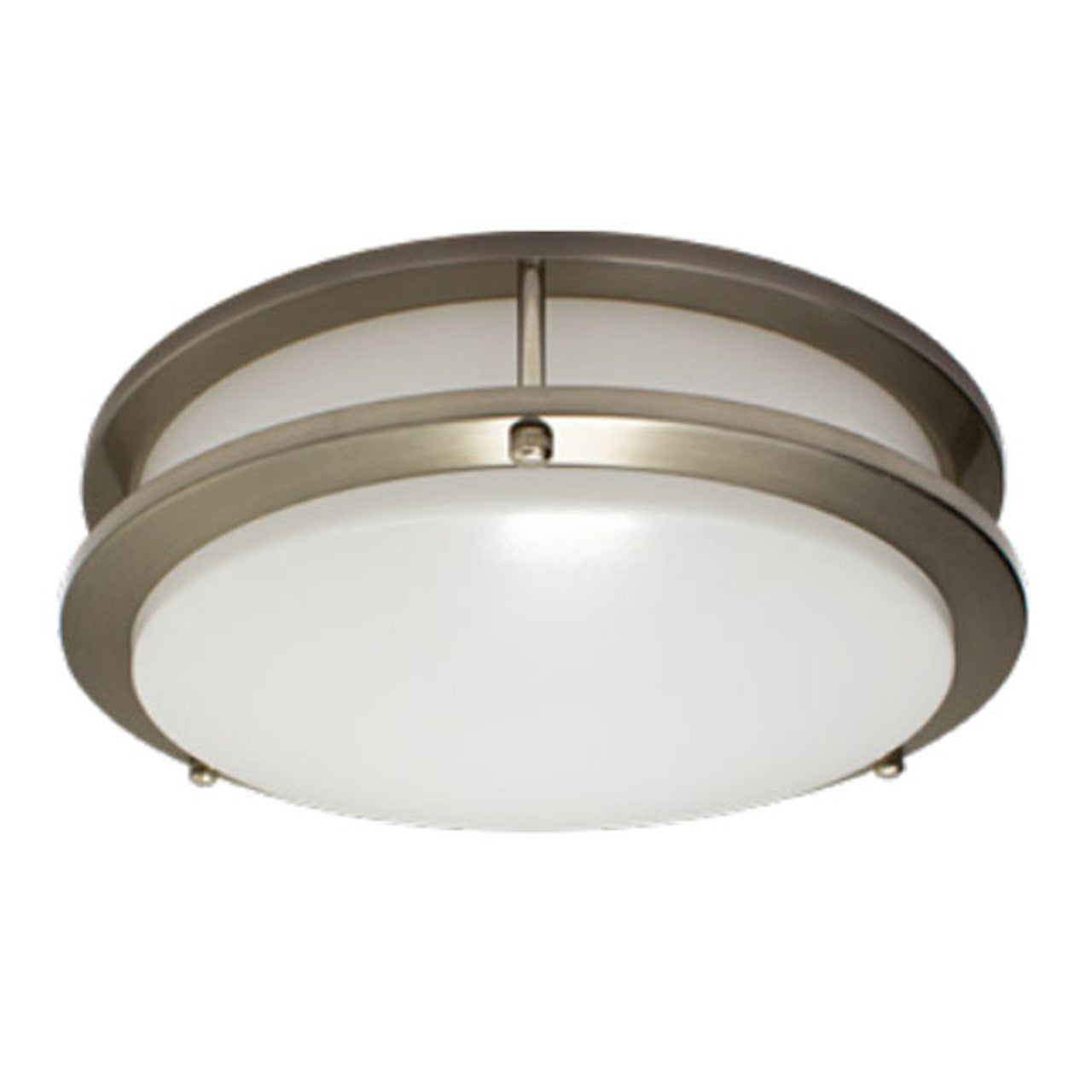 Westgate 12In Double-Ring Flush Mount 16W 5Cct Dim - Black, Residential Lighting, 16W, 1200 Lumens,  27K/30K/35K/40K/50K, Black Finish, TRIAC Dimming