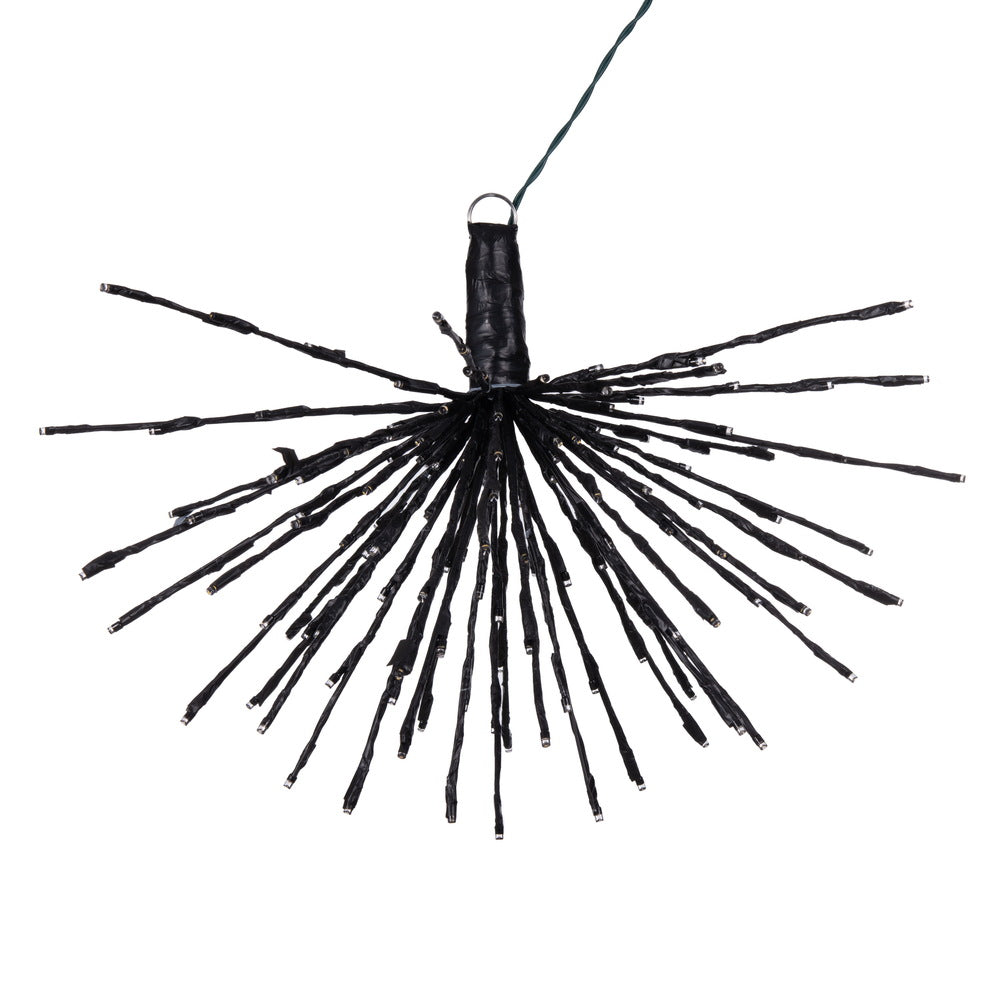 Vickerman 160Lt x 24" Black Starburst Warm White 5mm Twinkle LED Lights.