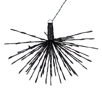 Vickerman 160Lt x 24" Black Starburst Warm White 5mm Twinkle LED Lights.