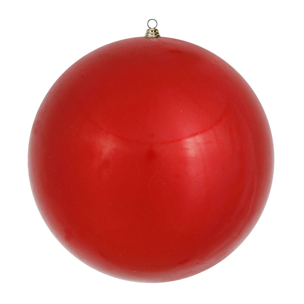 Vickerman 20" Giant Red Ornament. Made with shatterproof plastic which is resistant to Breaking.