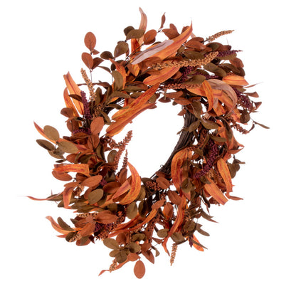 Vickerman 22" Artificial Autumn Berry and Foliage Wreath