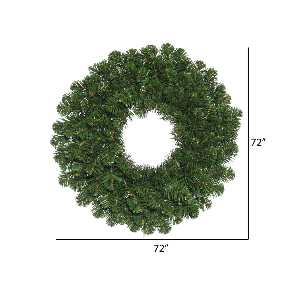Vickerman 72" Oregon Fir Artificial Christmas Wreath Unlit