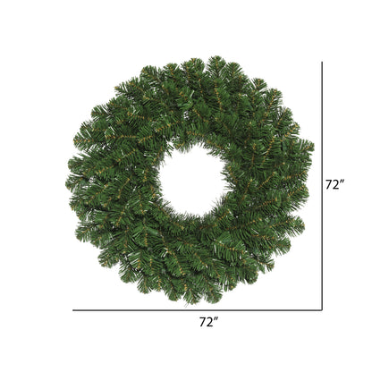 Vickerman 72" Oregon Fir Artificial Christmas Wreath Unlit