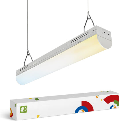 ASD Lighting LED Stairwell Fixture with Q-base 2feet Power Adjustable 15/20/25W 120-277V CCT Selectable 3500/4000/5000K Dimmable White UL DLC Premium