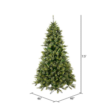 Vickerman 7.5' Cashmere Slim Artificial Christmas Tree Multi-Colored Dura-Lit® LED Lights