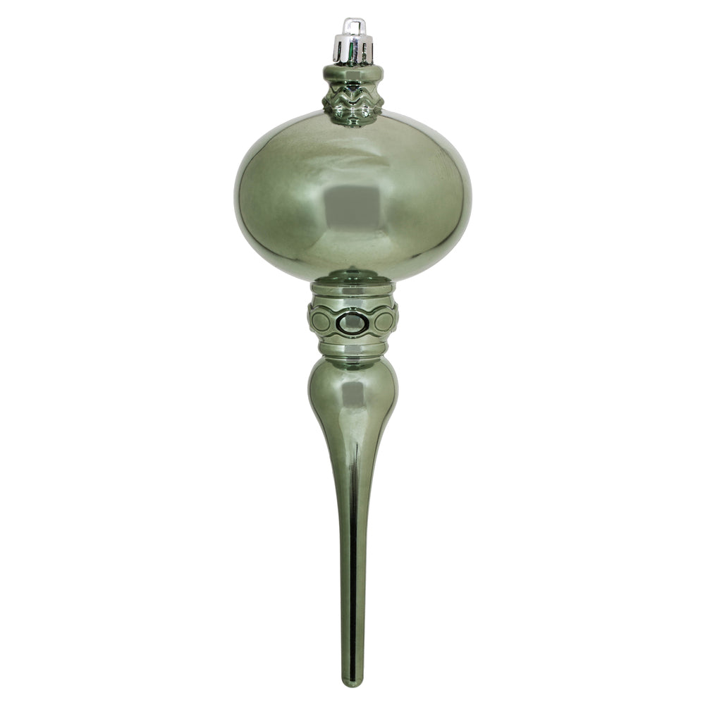 Vickerman 8" x 2.75" Wrought Iron Shiny Finial 3Bg