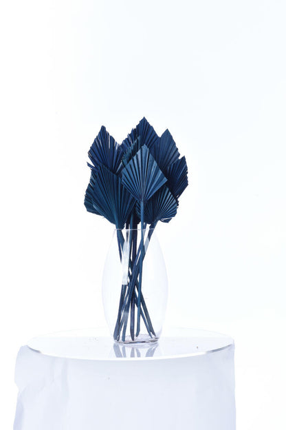 Vickerman Natural Botanicals 13.75 - 19.5" Midnight Blue Dried Palm Sun Spear 12 per bag.