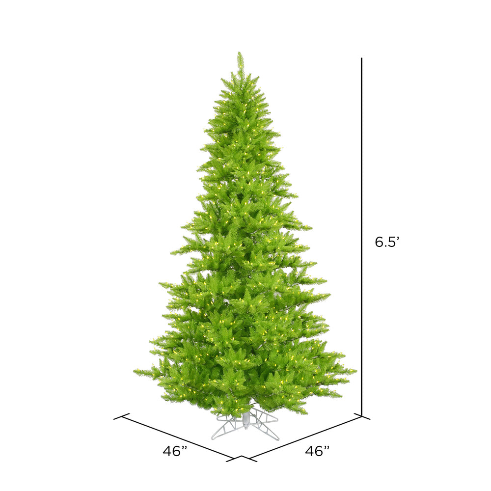 Vickerman 6.5' Lime Fir Artificial Christmas Tree Lime  Dura-lit LED Lights