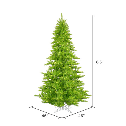 Vickerman 6.5' Lime Fir Artificial Christmas Tree Lime  Dura-lit LED Lights