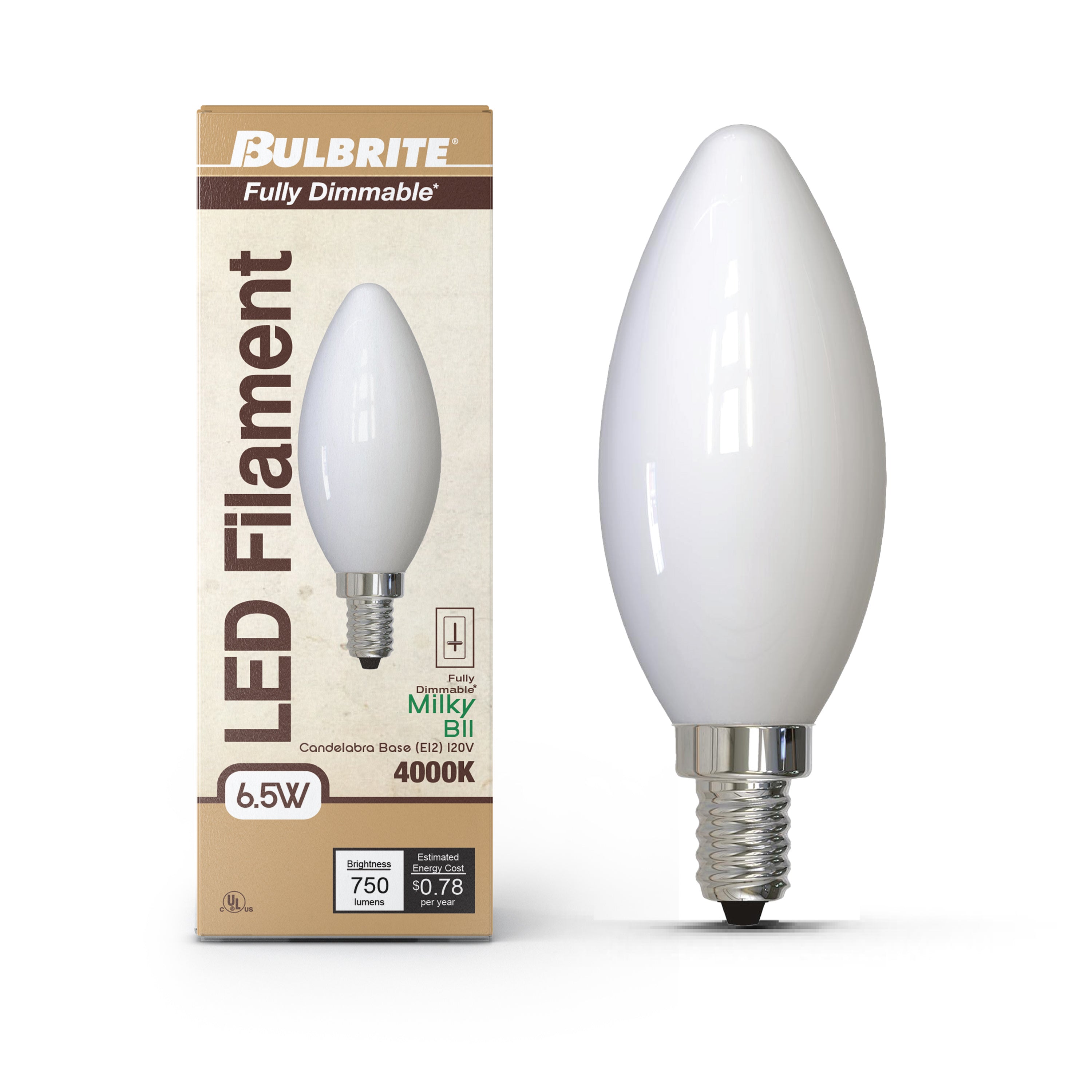 Bulbrite 776968 LED B11 Filament - Thumbnail 2
