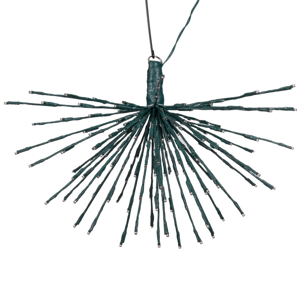 Vickerman 160Lt x 24" Green Starburst Pure White 5mm LED Lights.