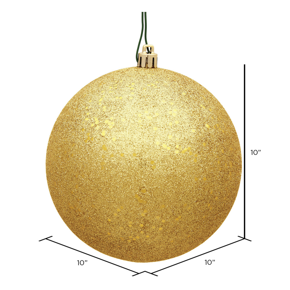 Vickerman 10" Honey Gold Sequin Ball Ornament