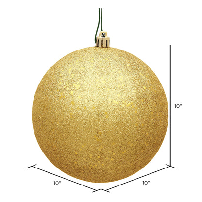 Vickerman 10" Honey Gold Sequin Ball Ornament