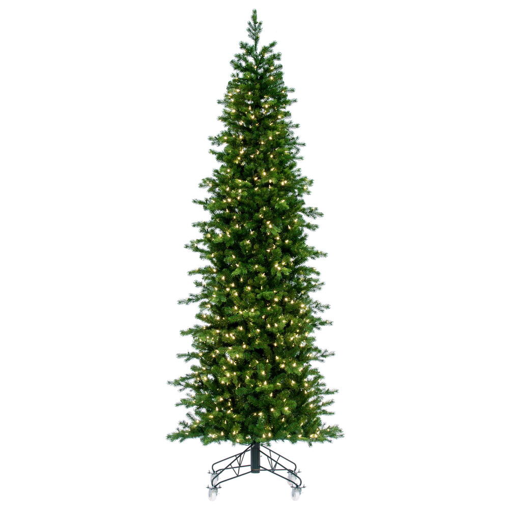 Vickerman 7.5' x 38" Eagle Fraser Slim Artificial Christmas Tree Warm White Dura-lit LED Lights
