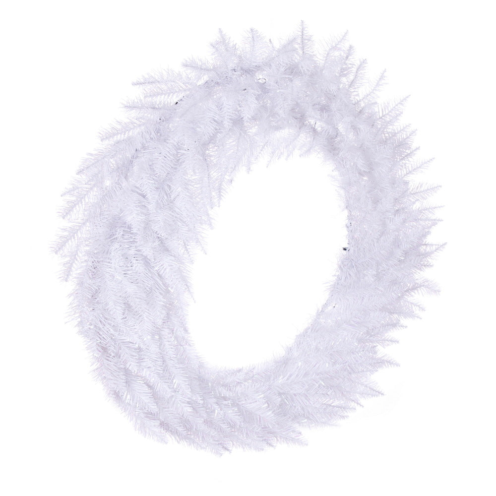 Vickerman 48" Sparkle White Spruce Artificial Christmas Wreath Unlit