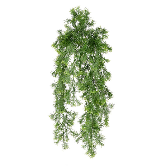 Vickerman 29.5" Artificial Green Spring Grass Hanging Bush Pack of 2