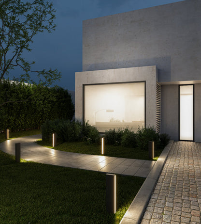 Dals Lighting LED Rectangular Column Bollard Light 3000K And CCT Selectable