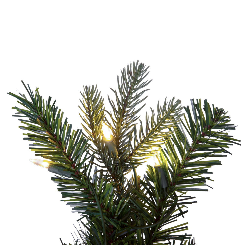 Vickerman 36" Douglas Fir Artificial Pre-Lit Teardrop with Dura-Lit® Warm White LED Mini Lights.