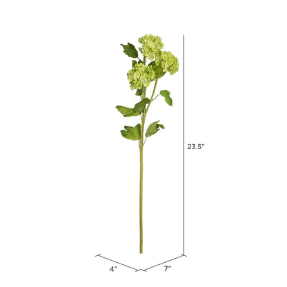 Vickerman 23.5'' Artificial Green Ball Flower Spray. Includes 2 sprays per pack.