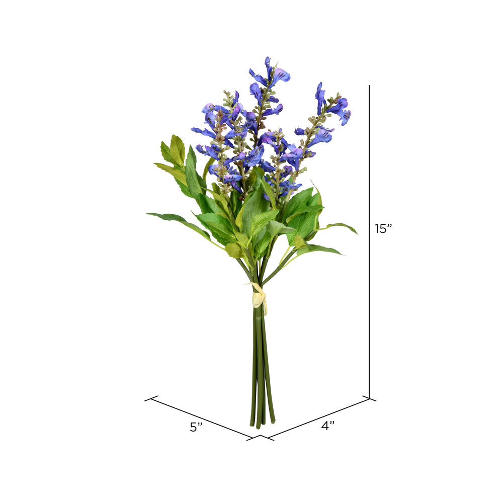 Vickerman 15'' Artificial Purple Sage Bundle Pack of 2