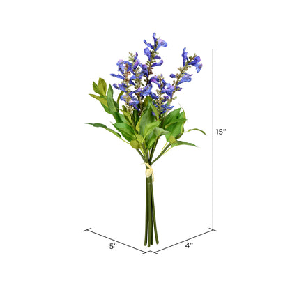 Vickerman 15'' Artificial Purple Sage Bundle Pack of 2