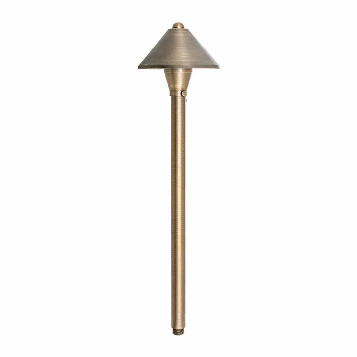 Westgate Area Light, 12V/50W Max, Solid Brass, MR16, Antique Brass, W/ 3Ft. Cable, Landscape Lighting , 3W, 200 Lumens, 3000K, Brass Finish