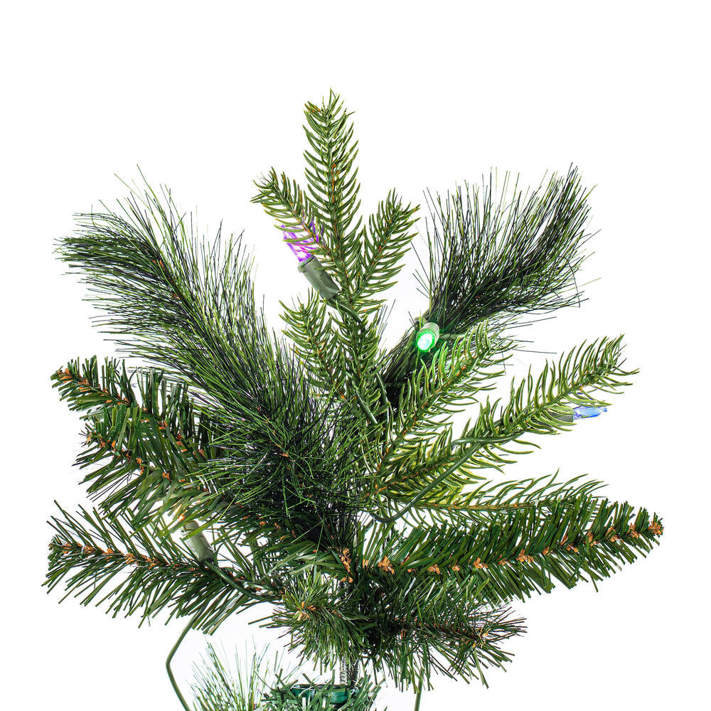 Vickerman 7.5' x 45" Southern Mixed Spruce Artificial Christmas Tree LED Multi-colored Lights