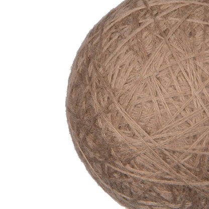 Vickerman 4" Natural Wool String Wrapped Ball Ornament 4 per bag.