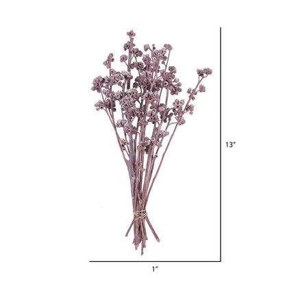 Vickerman Natural Botanicals 13" x 1-3" Red Gum Branch Erika Frosted 14 stems per unit