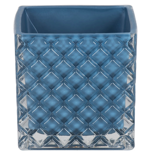 Vickerman 4" Hydro Square Glass Container Set of 2