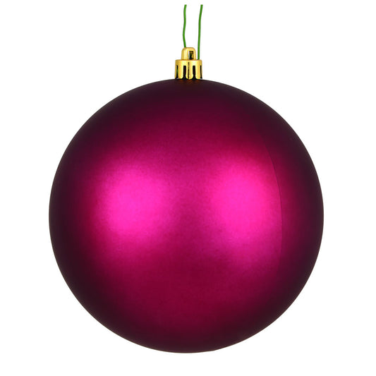 Vickerman 4.75" Berry Red Matte Ball Ornament 4 per Bag
