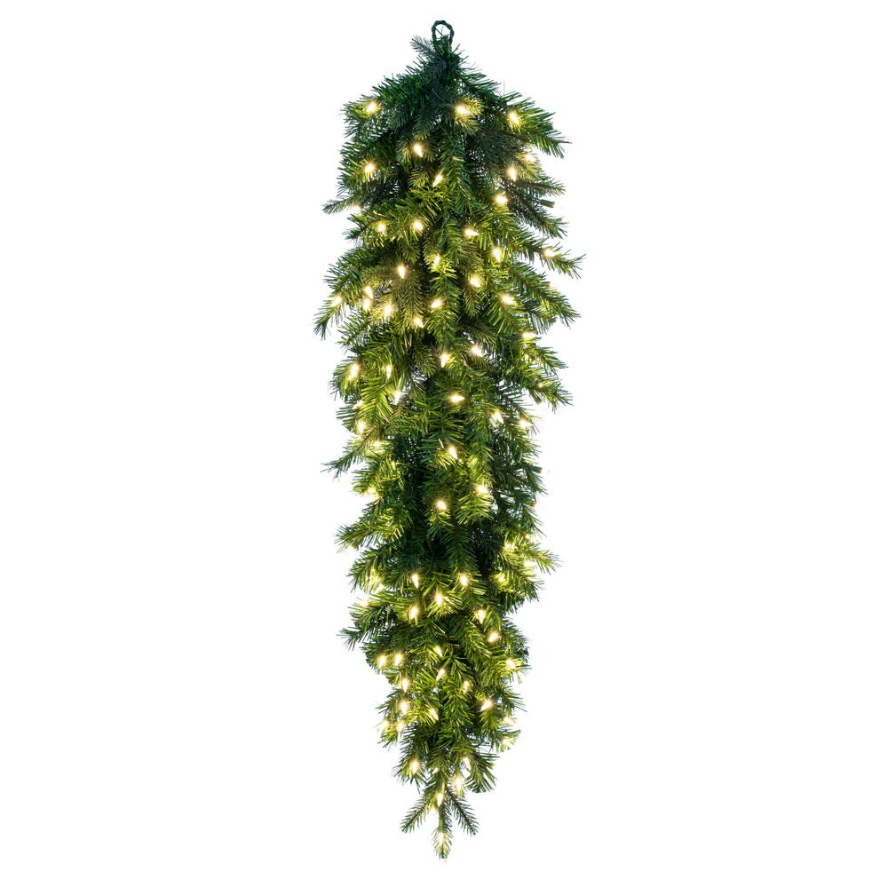Vickerman 48" Douglas Fir Artificial Pre-Lit Teardrop Dura-Lit® Warm White LED Mini Lights.