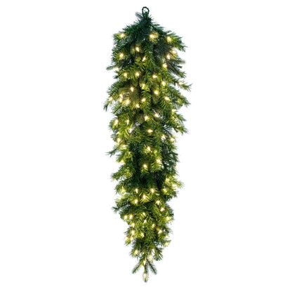 Vickerman 48" Douglas Fir Artificial Pre-Lit Teardrop Dura-Lit® Warm White LED Mini Lights.