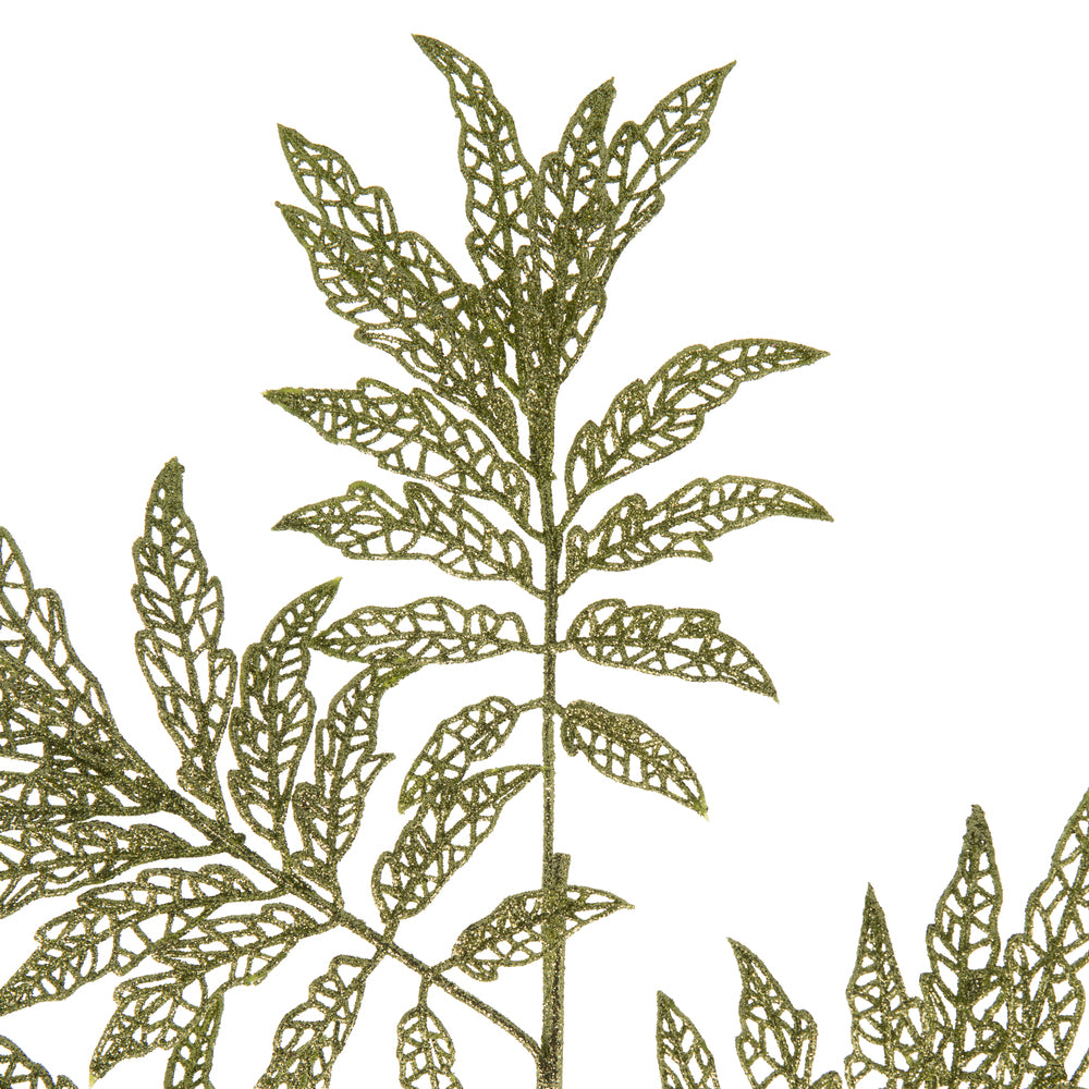 Vickerman 22" Lime Glitter Sumac Artificial Christmas Spray. Includes 6 sprays per pack.
