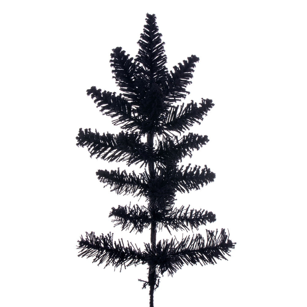 Vickerman 7.5' x 53" Flocked Black Fir Artificial Unlit Christmas Tree.