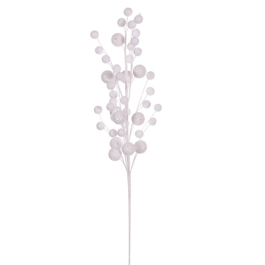 Vickerman 27" White Multi Ball Glitter Spray 4 per bag.