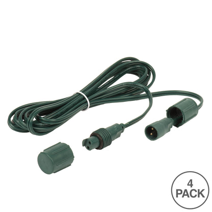 Vickerman 10' Coaxial Extension Cord for X6B6601PBG 50Lt Coaxal LED Set 4/Bag. Green Wire.