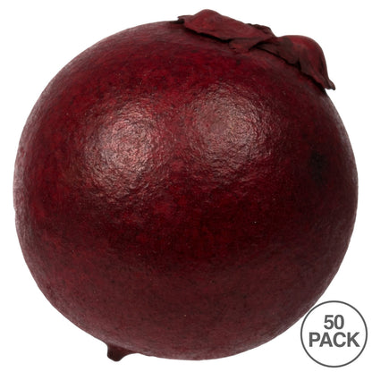 Vickerman 1-2" Red Quinto Ball Vase Filler 50 per Box Dried