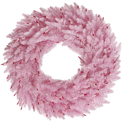 Vickerman 36" Pink Fir Artificial Christmas Wreath Unlit